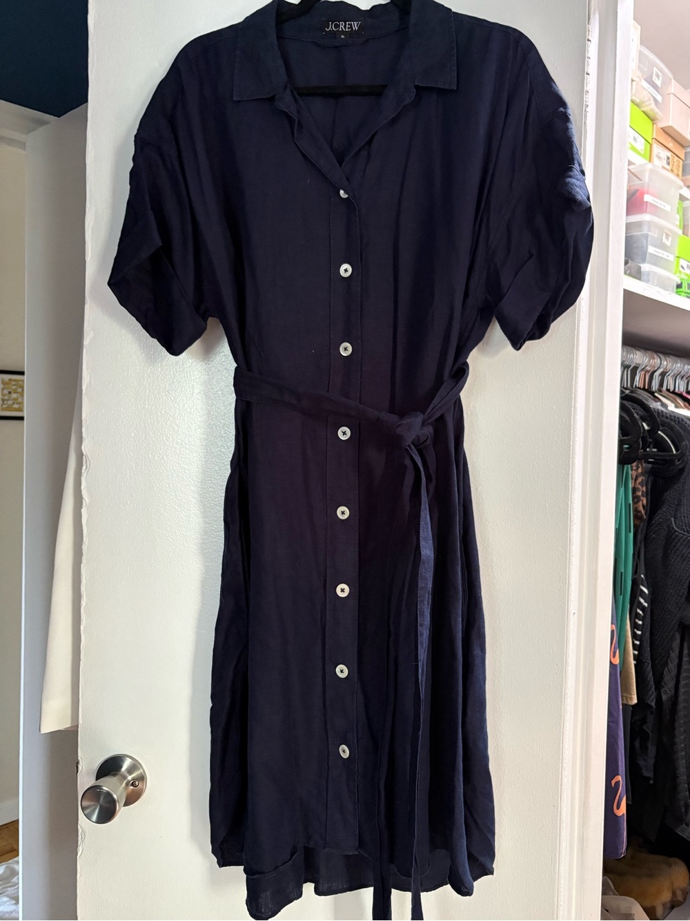 J. Crew Linen Shirt Dress